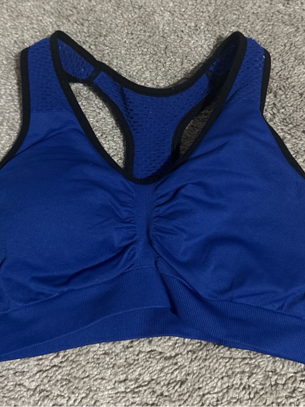 Blue Racerback Sports Bra - Brand Unspecified